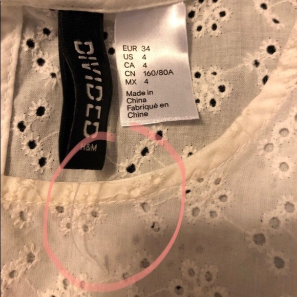 H&M Short Sleeve see through size 4 - Picture 5 of 5